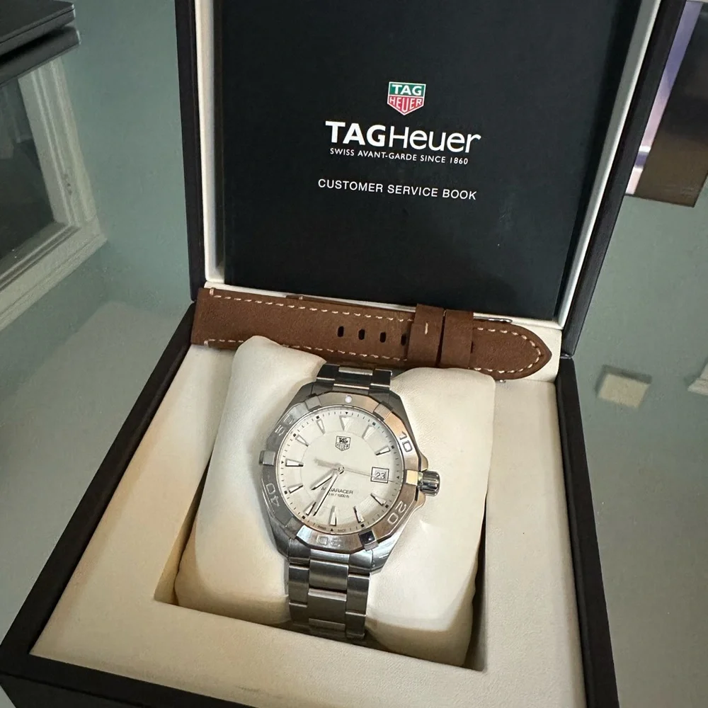 TAG Heuer Aquaracer Silver Men's Watch - WAY1111.BA0928 - Picture 2 of 5